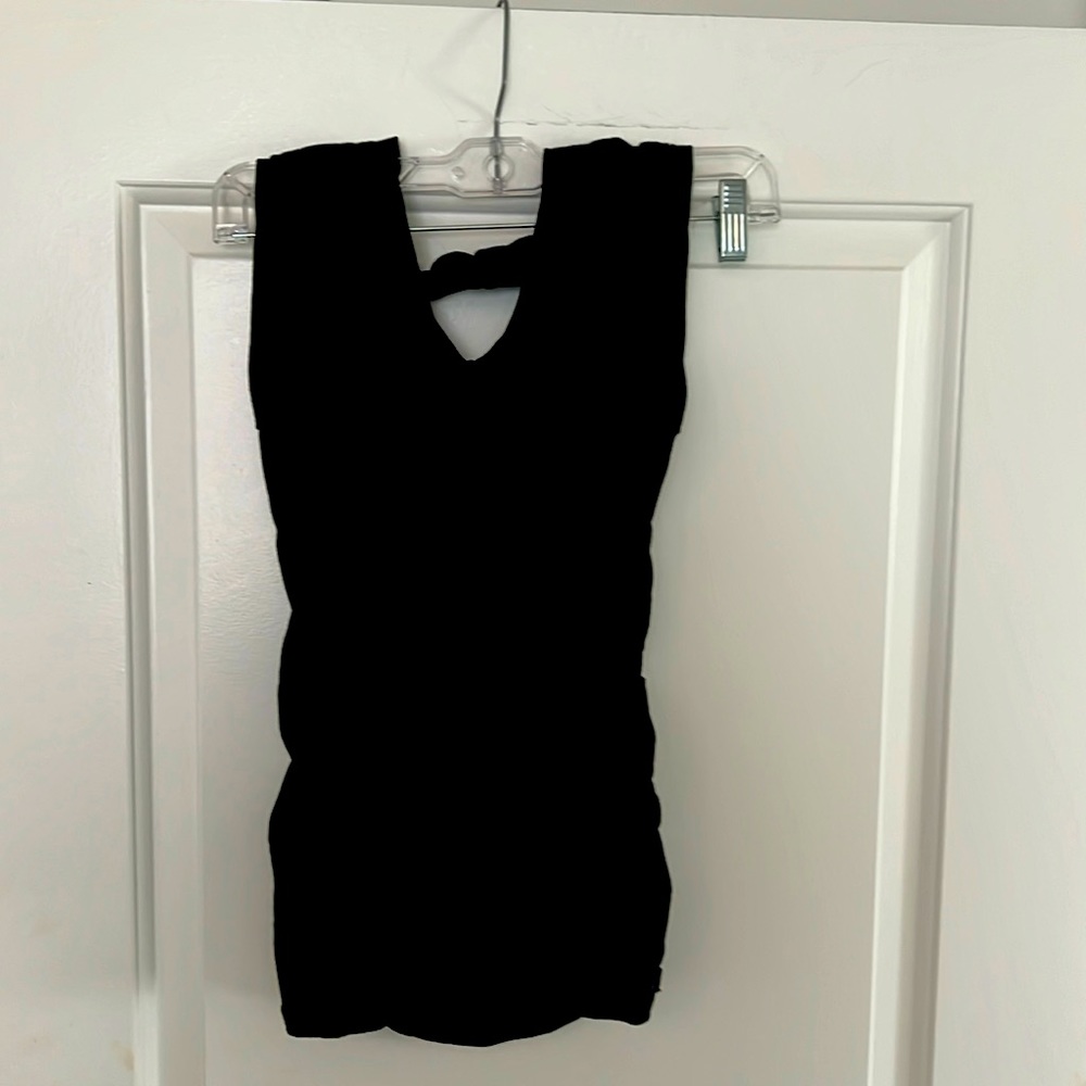Victoria secret black halter top with shelf bra